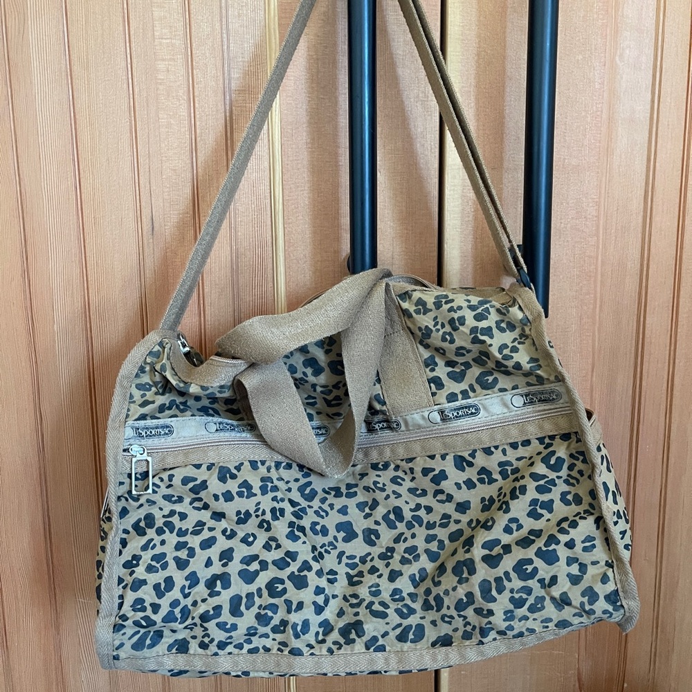 Vintage LeSportSac Leopard Bag/Overnight Bag